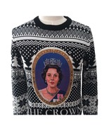 Netflix The Crown Queen Elizabeth II TV Show Series Holiday Sweater Quee... - $55.75