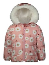 Carters Girls Jacket Faux Fur Size 5/6 or 6X Fleece Bubble Puffer Coat - $29.95