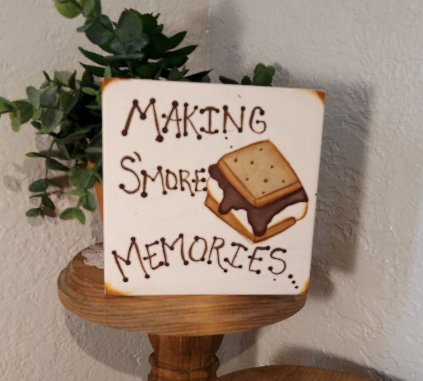 Primary image for S' Mores Mini Sign/ Tiered Tray Signs/ Mini wood signs/ Tole painted signs