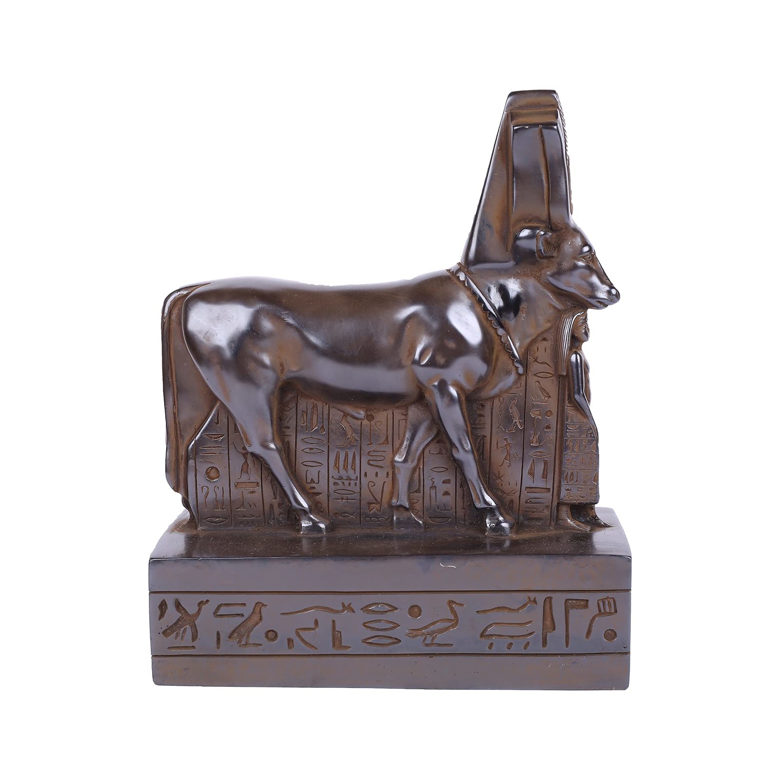 Statue of Egyptian Goddess Hathor in the form of a cow protecting the government