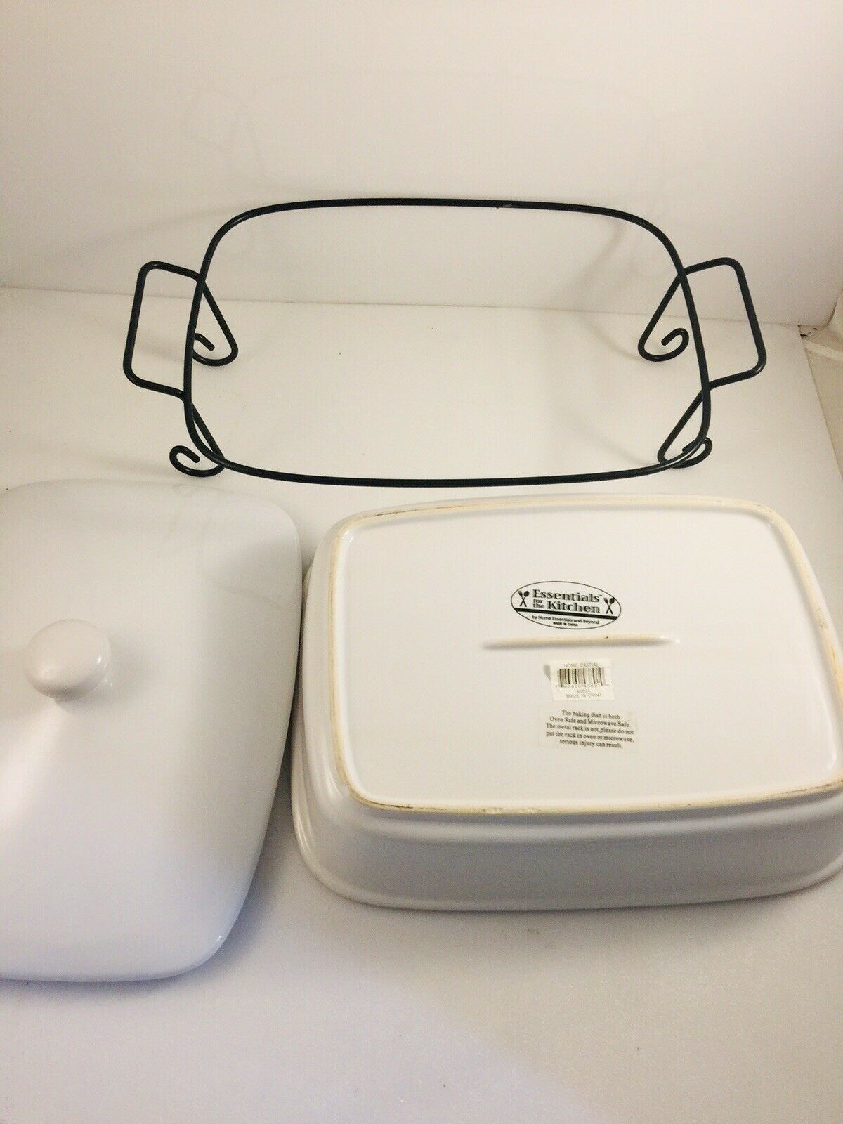 White Essentials Casserole Baking Dish by Home Essentials and Beyond