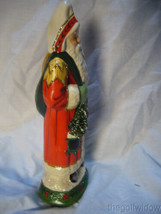 Vaillancourt Folk Art Ornate European Father Christmas Sack & Tree Signed  image 2