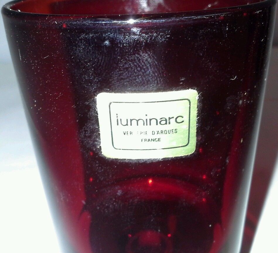 4 Luminarc Ruby Verrerie D Arques France 6 And 13 Similar Items