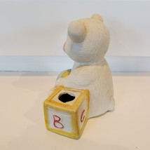 Teddy Bear Planter, Retro Nursery Decor, Baby Shower Gift, Bear Decor, Figurine image 2
