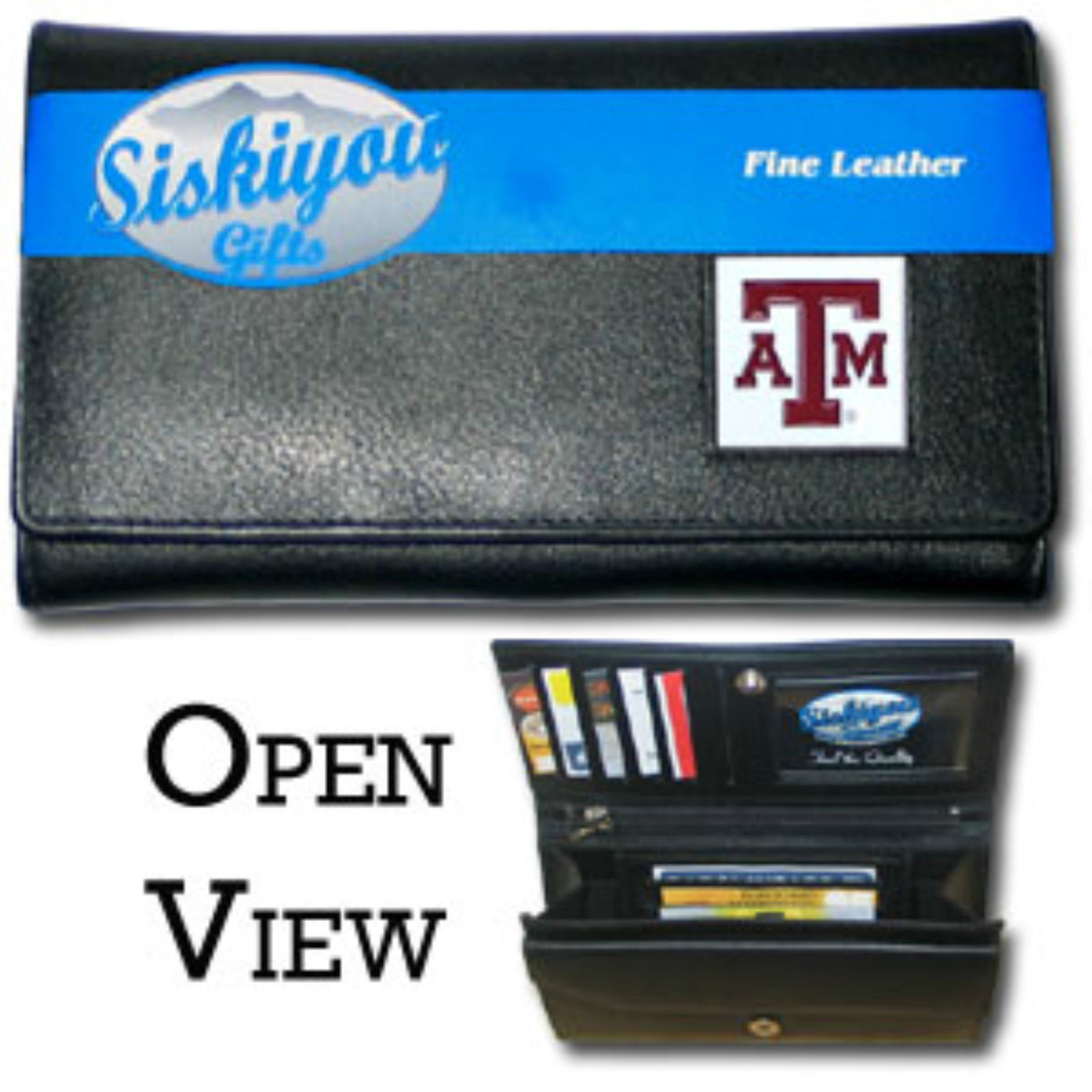 TEXAS A&M AGGIES NCAA SPORTS LADIES LEATHER CLUTCH WALLET - $28.93