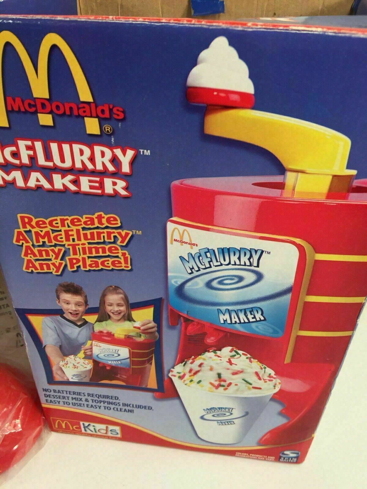 McDonald's McFlurry Maker Ice Cream Toy New In Box Fast Food