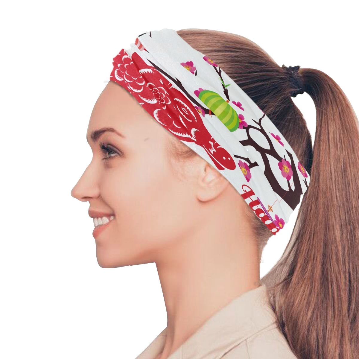 Happy Chinese New Year 2019 Year Elastic Headbands Head ...