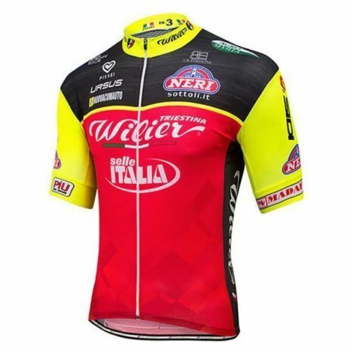 7TRIESTINA WILIER ITALIA Cycling Jersey Bib Set Kit Shorts Shirt Ropa Ciclismo M 