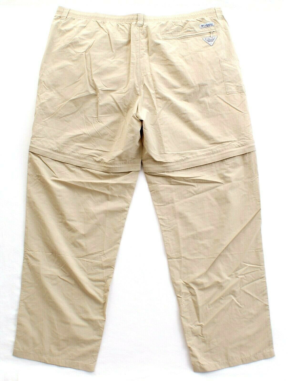 Columbia PFG Khaki Backcast Convertible Fishing Pants Shorts Men's NWT ...