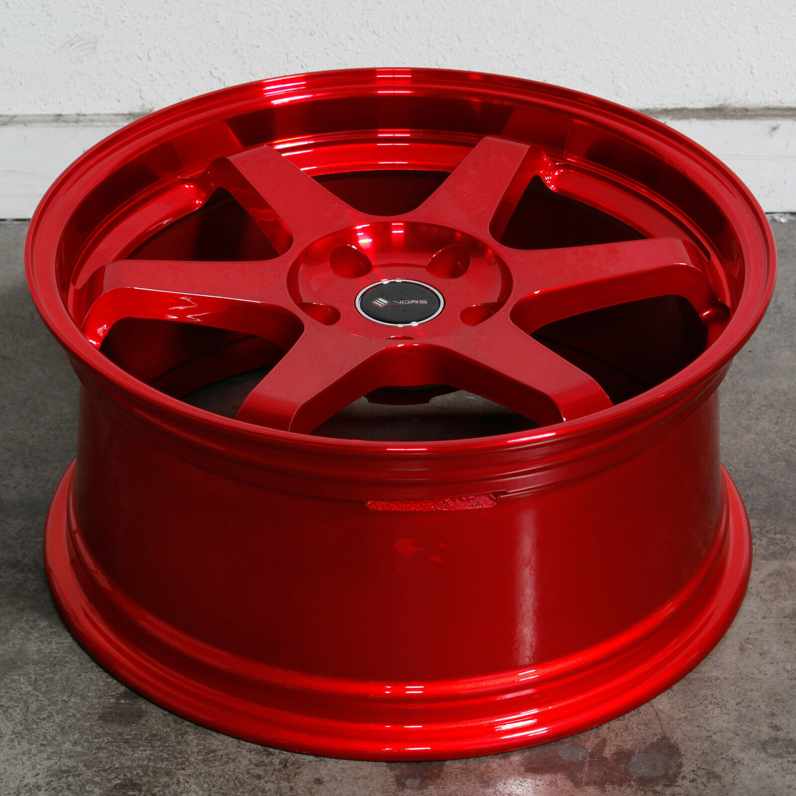 18x9.5 Vors TR37 5x114.3 22 Candy Red Wheels Rims Set(4) 73.1 - Wheels