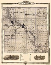 Black Hawk County Iowa - Shober 1874 - 23.00 x 28.90 - $36.58+