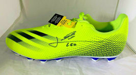 LIONEL MESSI / AUTOGRAPHED ADIDAS GHOSTED.4 YELLOW & BLACK SOCCER CLEAT / COA  image 1