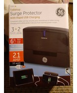 GE 3 Outlet 2 USB Tabletop Surge Protector w/Rapid Charge 540 Joules 2.1... - $31.35