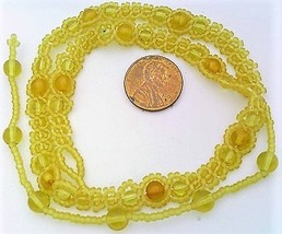 Fossil Amber Beaded Daisy Chain Necklace - $10.40