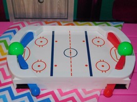 18" Doll Accessories Lot Mini Hockey Table fits Our Generation American Girl Dol - $6.92