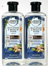 2 Bottles Herbal Essences 13.5 Oz Blue Ginger Micellar Water Refresh Shampoo