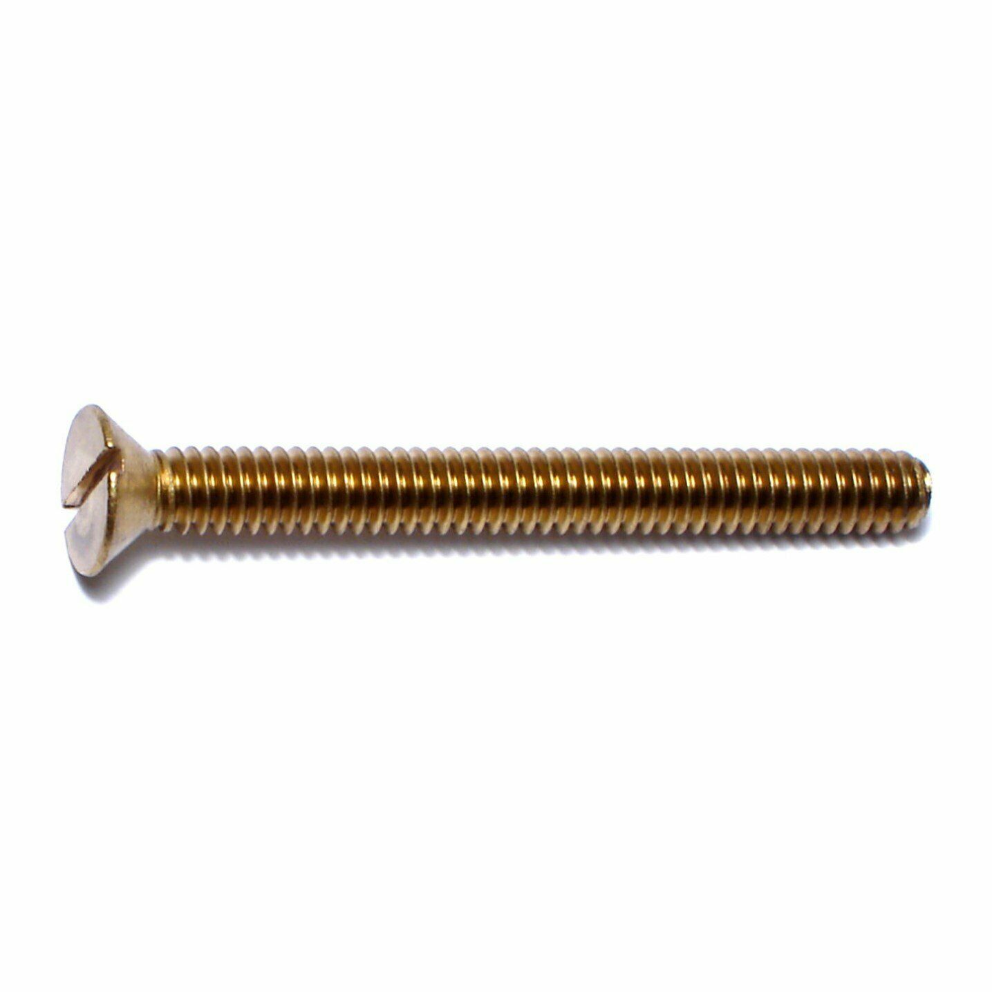 1 4 20 X 2 1 2 Brass Slotted Flat Head Machine Screws Msfb 303 10