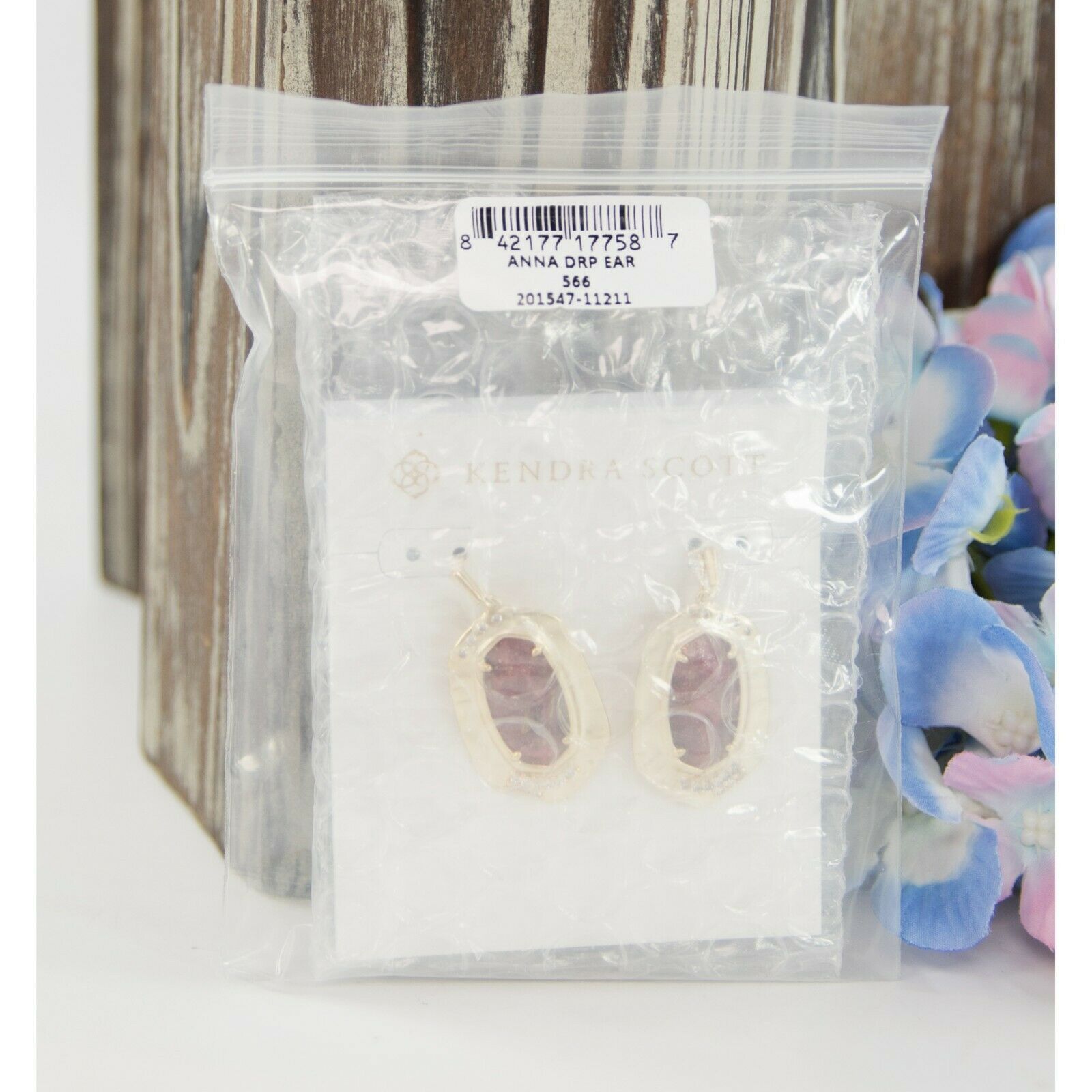 Primary image for Kendra Scott Anna Bronze Veined Maroon Jade Gold Drop Dangle Earrings NWT