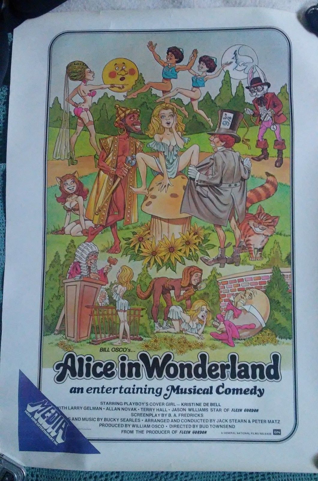 Vtg 1976 1980s Alice in Wonderland X-Rated VHS Movie Poster Media ...