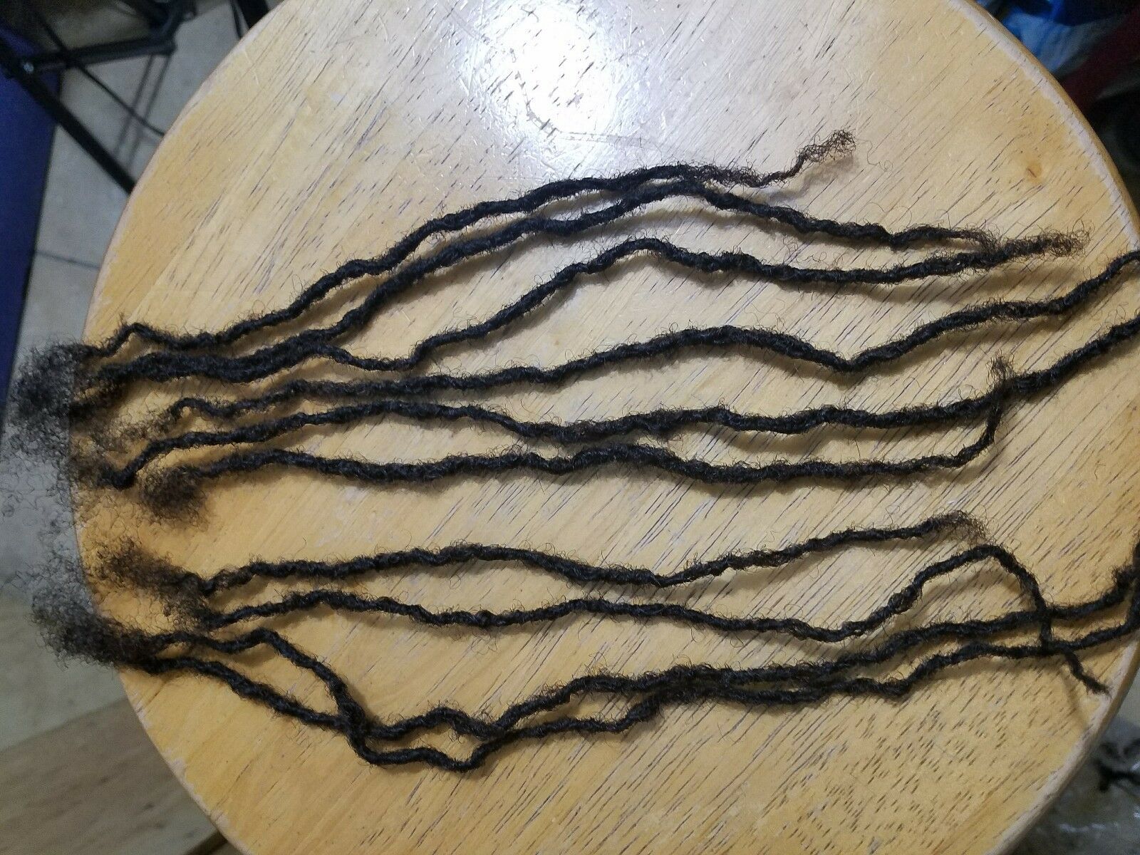 100% Human Hair handmade Dreadlocks 130 pieces 8 black micro 2mm thick
