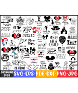 132 Disney Svg, Mickeyears Minnieears SVG, WinnieThePooh svg, Disney Svg Bundle. - $3.99