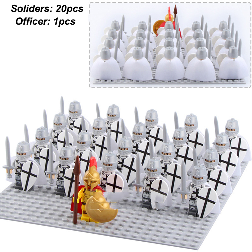 Medieval Templar Knights The Crusaders Army 21 Minifigures Lot