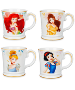 Disney Store Princess Signature Mug Belle Cinderella Ariel Snow White 2018 - $69.95