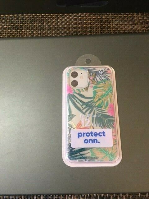 Primary image for Onn. Protective Case for iPhone 12 Mini--Palm Floral Pattern