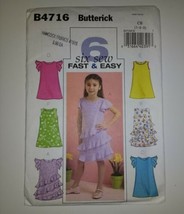 Butterick 4716 Size 1 2 3 Toddlers' Dress - $11.64