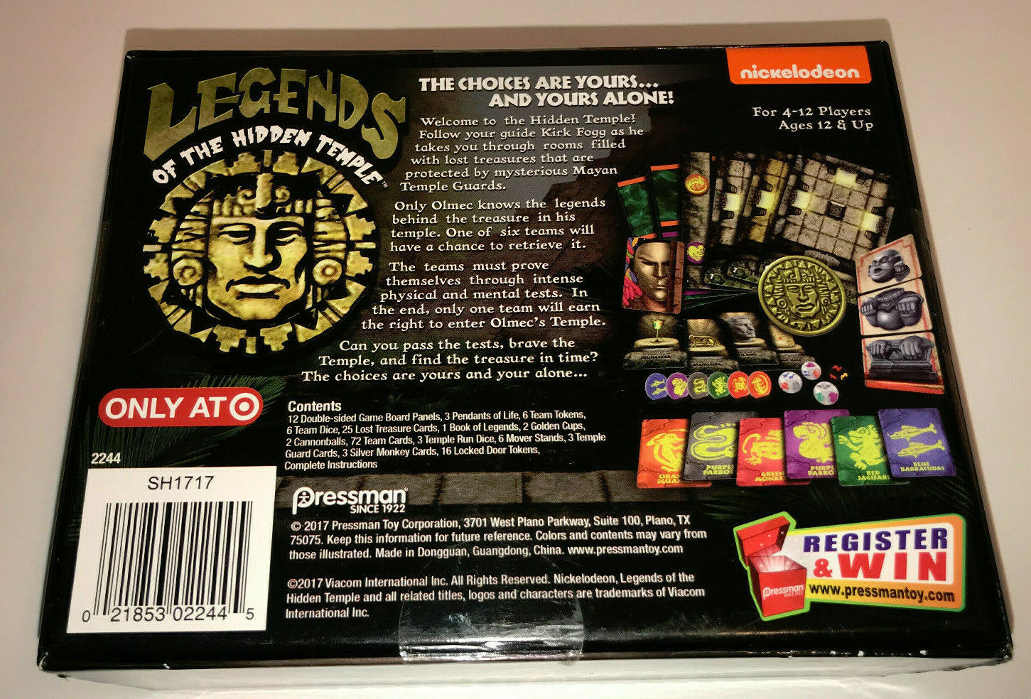 legends of the hidden temple board game