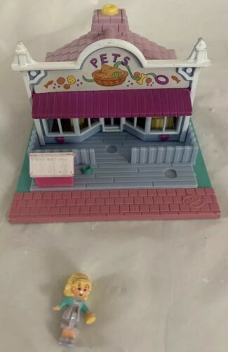 Primary image for Vintage 1993 Polly Pocket Pollyville Pet Shop with 1 Original Doll