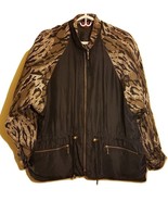 NORTHERN STYLE Original 80&#39;s Vintage 100% Silk Active Jacket Black Brown... - $224.95
