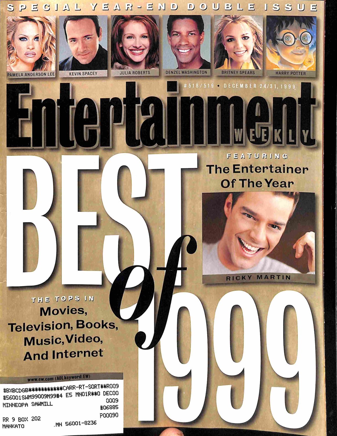 Entertainment Weekly, December 24 1999 - Magazine Back Issues