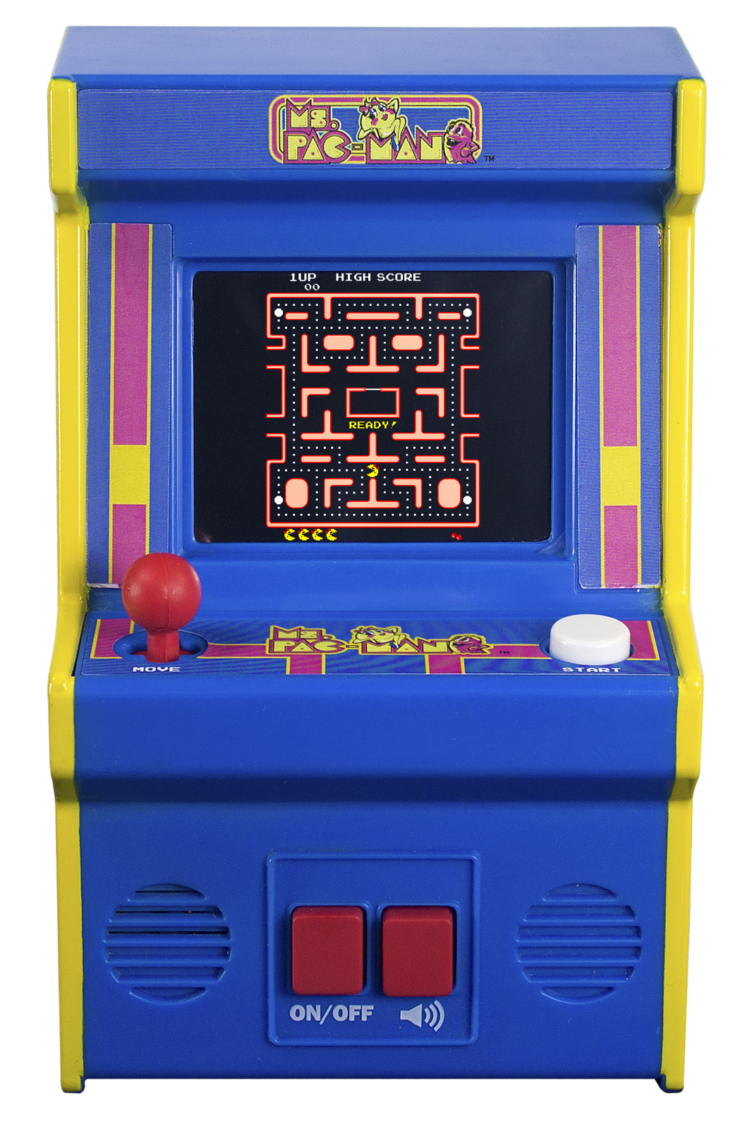 Ms Pac-Man Mini Arcade Game Boys and Girls Fun Times Nostalgia Classic ...