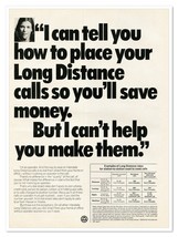 Southwestern Bell Long Distance Phone Rates PSA Vintage 1972 Magazine Ad - $9.70
