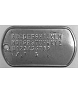 Customized Military Dog Tags Set - Personalized Metal Army ID Tag Custom... - $9.99