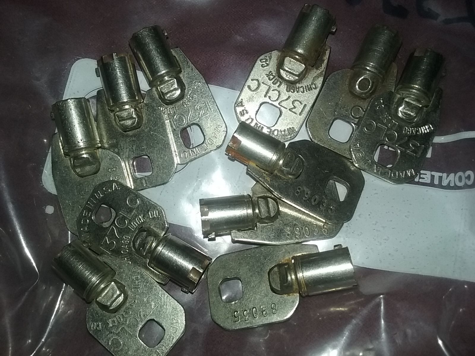 Ace Vending machine Keys PAA DA DN RVP RCR DNG ACE FLEX Locks, Keys