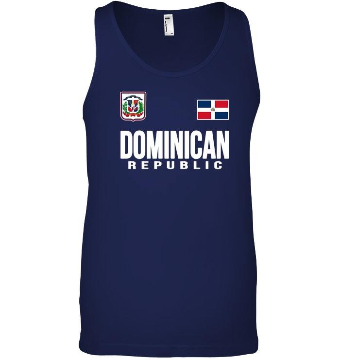 Dominican Republic Tank Top Soccer Jersey Style TShirts