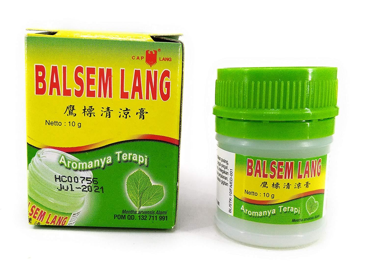 Eagle Brand Balsem Lang Eagle Green Balm with Aromatic Soothing, 10 Gram