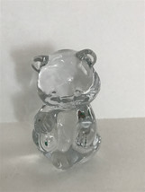 Fenton Clear Glass Sitting Bear Paperweight Figurine - $10.99