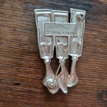 Vintage Arman Jewelry, 1996 Signed Pin, Enamel Artist Paint Tubes Brooch image 3