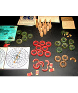 1900 CARROM-ARCHARENA Crown Combo Game Set Pieces Spinners Ten Pins Ring... - $22.99