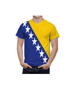 Bosnia i Herzegovina T-shirt Proud  Flag Coat of Arms Fan Sport T-Shirt ... - $31.99