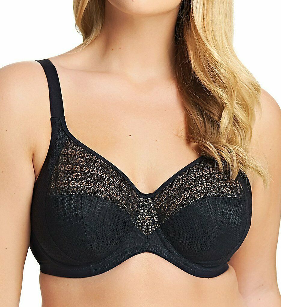 Elomi Black Mitzi Side Support Bra Us 38n Uk 38jj Bras And Bra Sets 