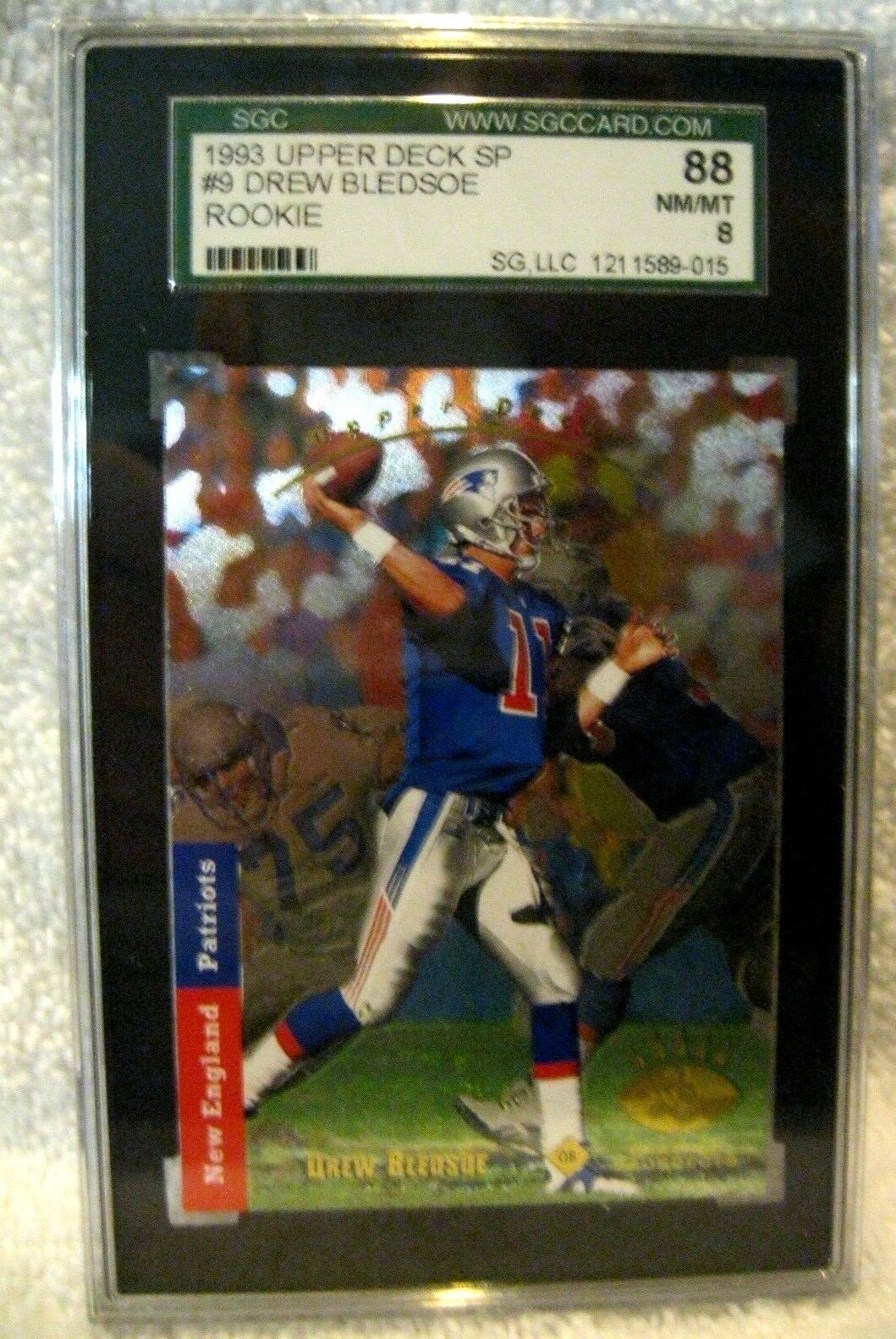 Drew Bledsoe RC 1993 Topps Rookie Card 400 Graded PSA 8 Patriots QB 