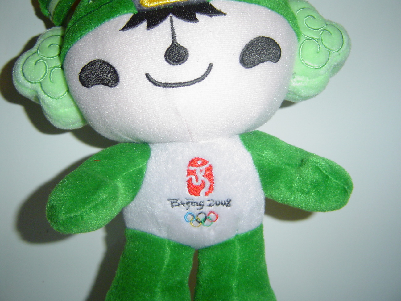 Beijing Summer Olympics 2008 Mascot Plush Yanjing Green Ring Gymnast ...