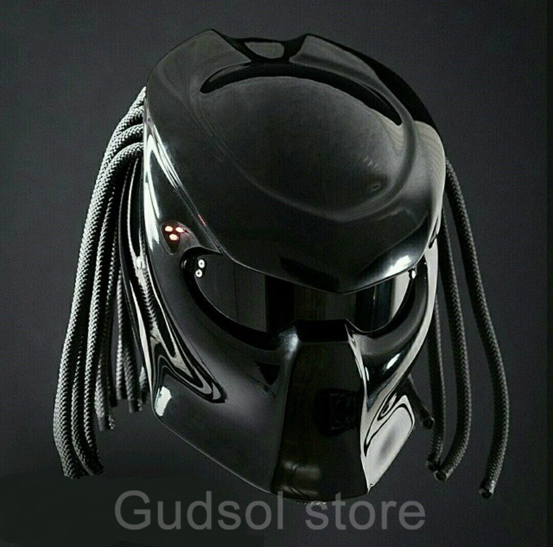 PREDATOR HELMET BLACK WAKANDA DOT & ECE APPROVED - Helmets