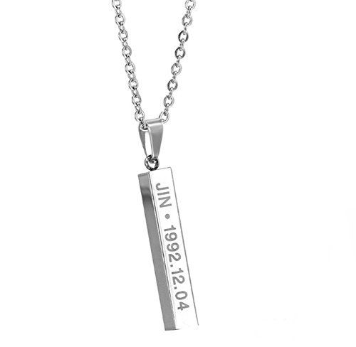 Nationinfashion Jin- Bts Kpop Pendant Bangtan Boys Titanium Steel 