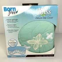 BornFree Bliss Nursing Pillow Cover Green Leaf 2 Piece 100% Soft Premium... - $21.06