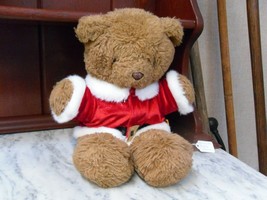 16&quot; Tan Brown Teddy Bear Vintage America Wego Plush Stuffed Animal Santa... - $24.74